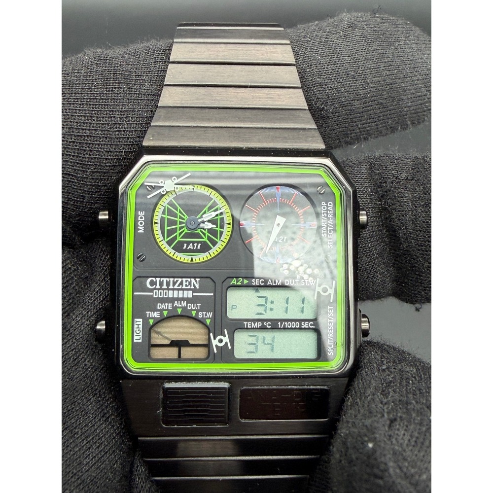 Citizen‎ Star Wars Trench Run Ana-Digi Temp Limited Edition Black IP 8989 Watch - Picture 3 of 3